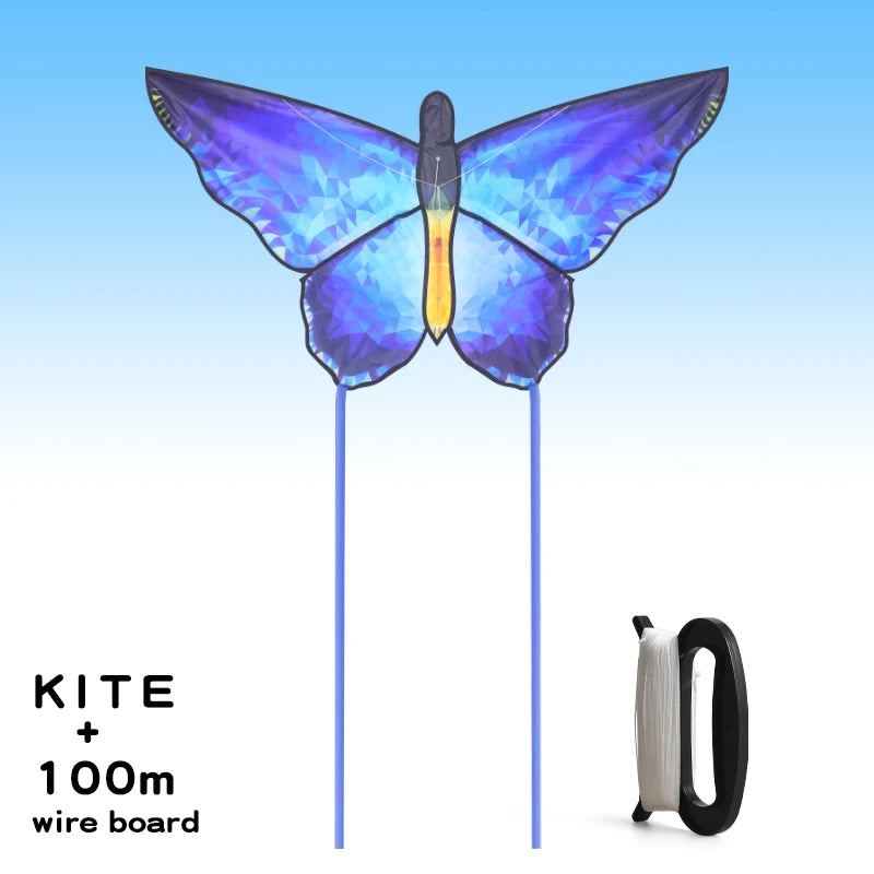 YongJian Beautiful butterfly kites Red Crystal Butterfly kites With 100m kite string Children adults kites factory outdoor Toys