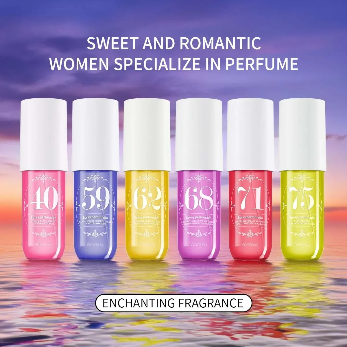 Body fragrance spray Fresh air Scent Long Fruity Non-irritating Portable Liquid Perfume Moisturizes Skin For Men And Women 90ml