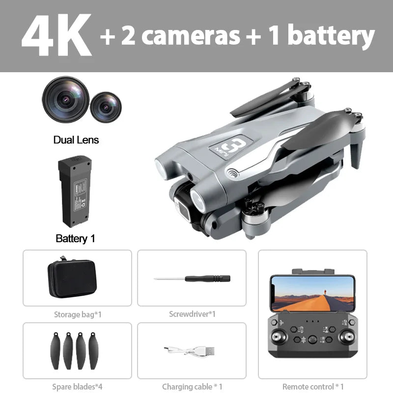 Xiaomi Z908 Pro /MAX 4K Drone Professional 8K GPS Dron Optical Flow Localization 3sided Obstacle Avoidance Quadcopter RC Toys