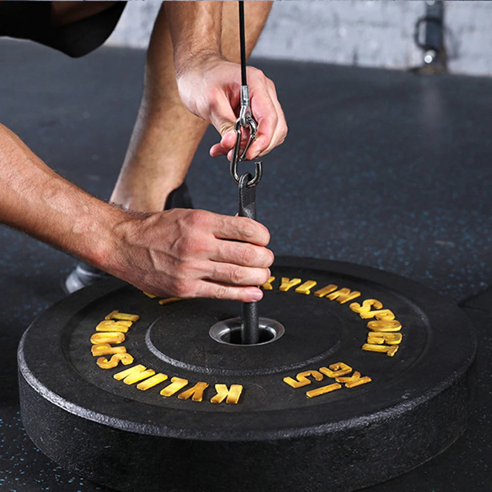 DIY Fitness Pulley Cable System Rotatable Steel Wire Rope Roller Slide Suit Adjustable Length Convenient Gym Sport Accessories