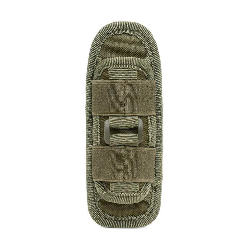 Tactical Hunting Molle Nylon Flashlight Pouch 360 Degrees Rotatable Outdoor Flashlight Cover Holster Torch Case Portable Torch
