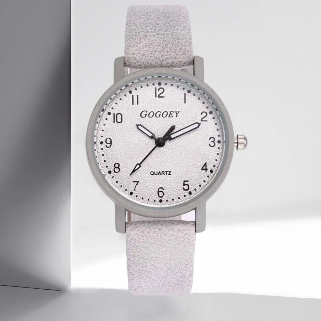 Women Watches Simple Casual Arabic Numbers Leather Analog Quartz Watches for Woman Fashion Ladies Clock Gift montres femmes