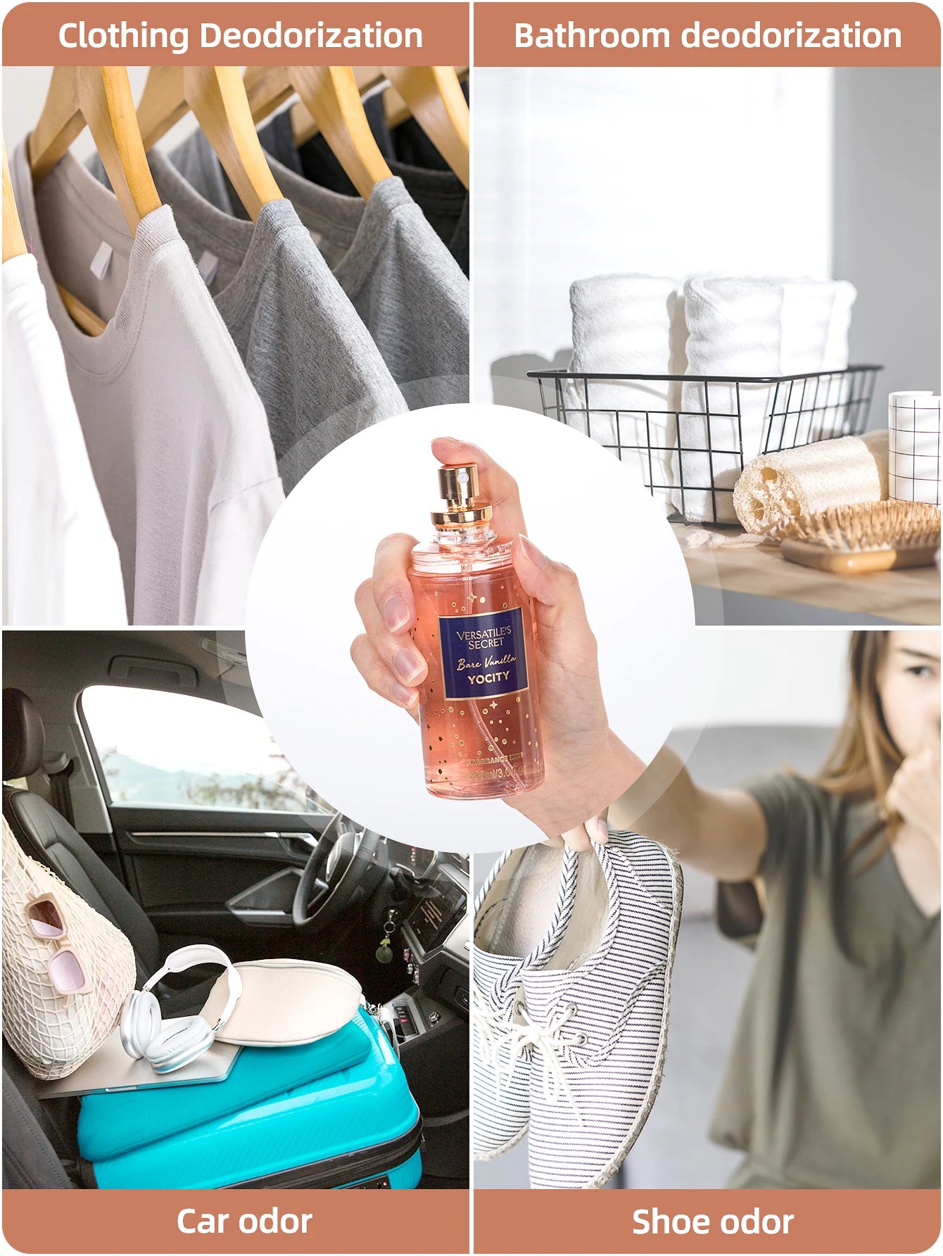 Vanilla Coconut Fragrance Spray Charming Liquid Clothing Fragrance Suitable for Dating Parties Birthday Gifts Home Decor 88ml