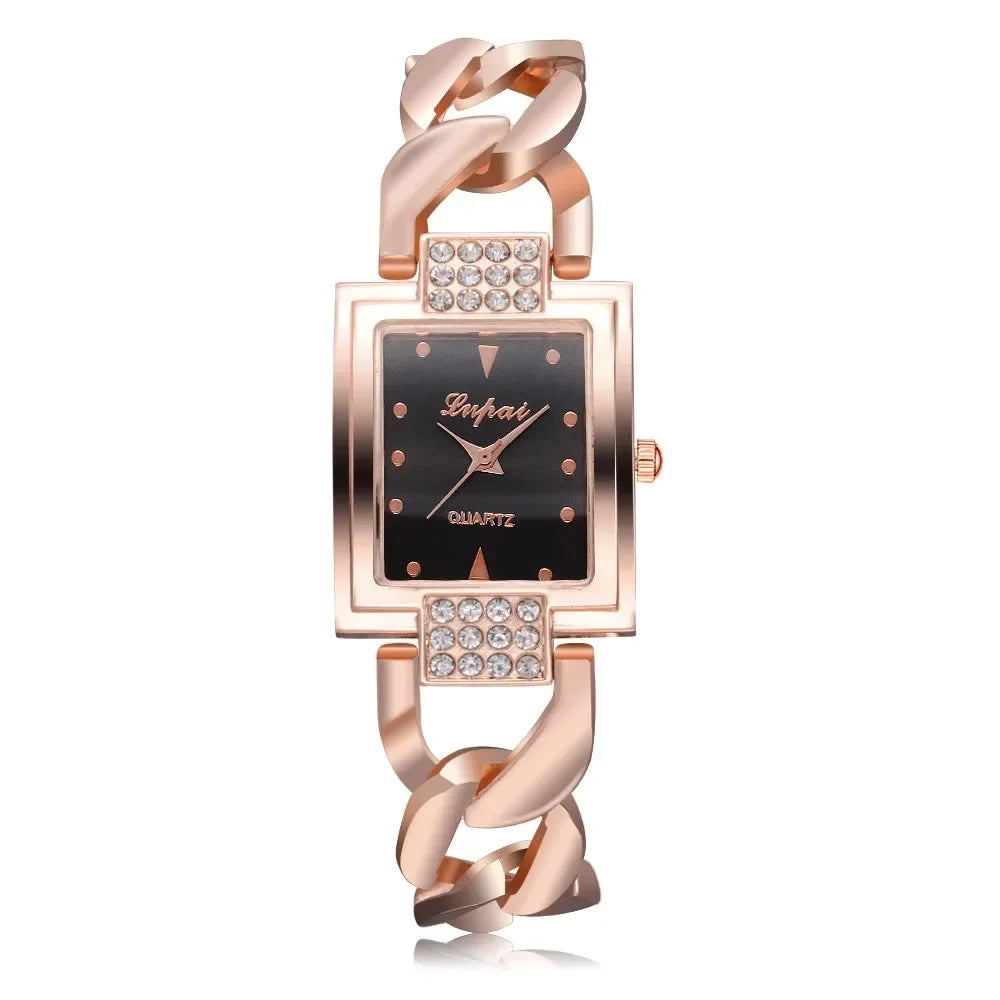 Women's Watches Top Brand Luxury Gold Bracelet Watch Women Watches Rhinestone Ladies Watch Clock Reloj Mujer Montre Femme