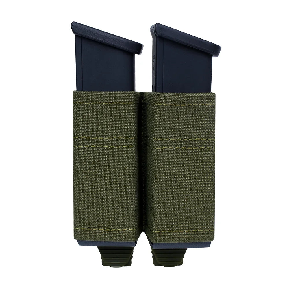 Ophidian MOLLE Mag Pouch FAST 9MM Single/Double Mag Bag Hunting CS Games Air soft Holder With Nylon Support Clip