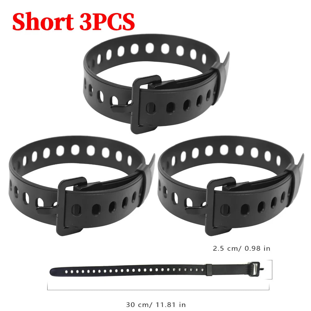 5-8PCS Outdoor Multi-functional Ties Portable Buckle Ties Rubber Convenient Elastic Free Adjustment for Travel Camping Hiking