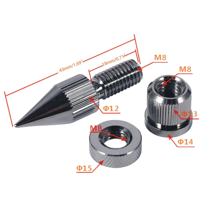 Speaker Spikes Stand Feet Pad Tripod Nails Subwoofer Speakers Suspension Dedicated 4 Pairs