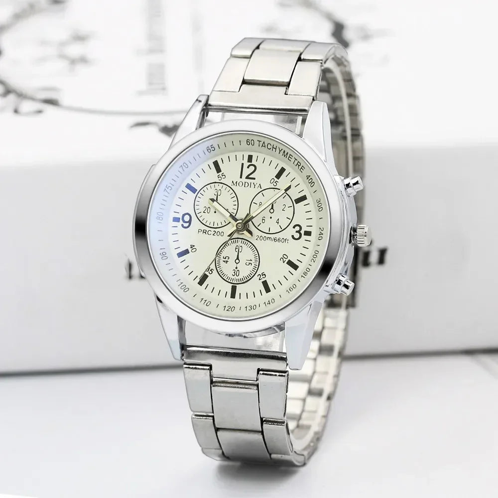 Men Watches 2023 Top Brand Stainless Steel Sport Quartz Hour Wrist Analog Watch Relojes Para Hombre שעון יד לגבר Мужские Часы