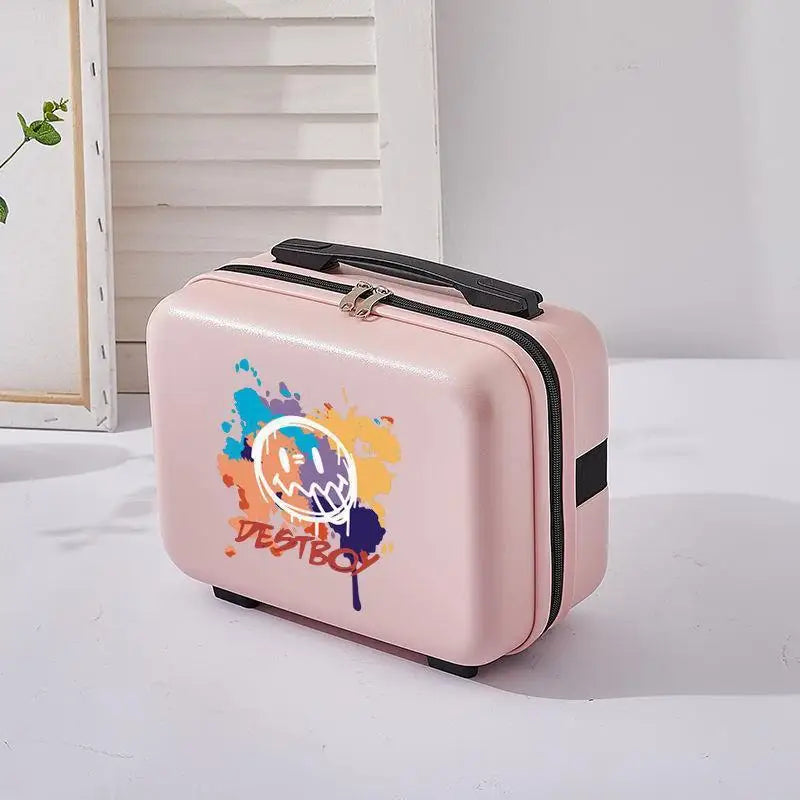 2024 New travel suitcase with handbag unisex ins super fashion rolling luggage 13 inch boarding valise popular bag