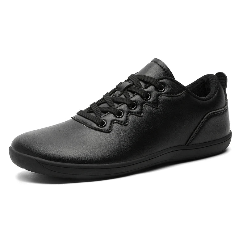 Wide Toe Box Barefoot Shoes for Women Men PU Leather Casual Shoes Zero Drop Dress Sneakers Outdoor Men Walking Shoes EU36-48