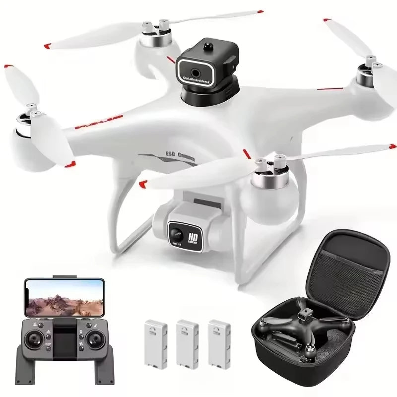 S116MAX 8K HD Professional Drone with Dual Camera 3 Batteries Optical Flow 360° Obstacle Avoidance WiFi Brushless Motor RC Toy