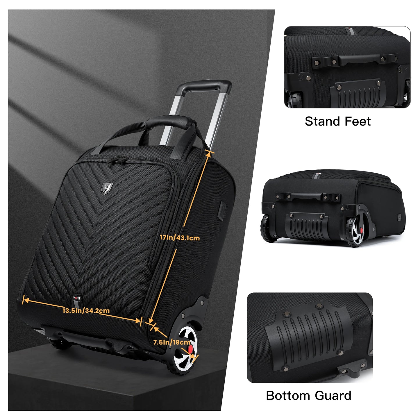 Laptop Bag Business Trolley Bags Carry-On Underseat Airlines Luggage Travel Bag with Wheels Women Men Briefcase for Men Women