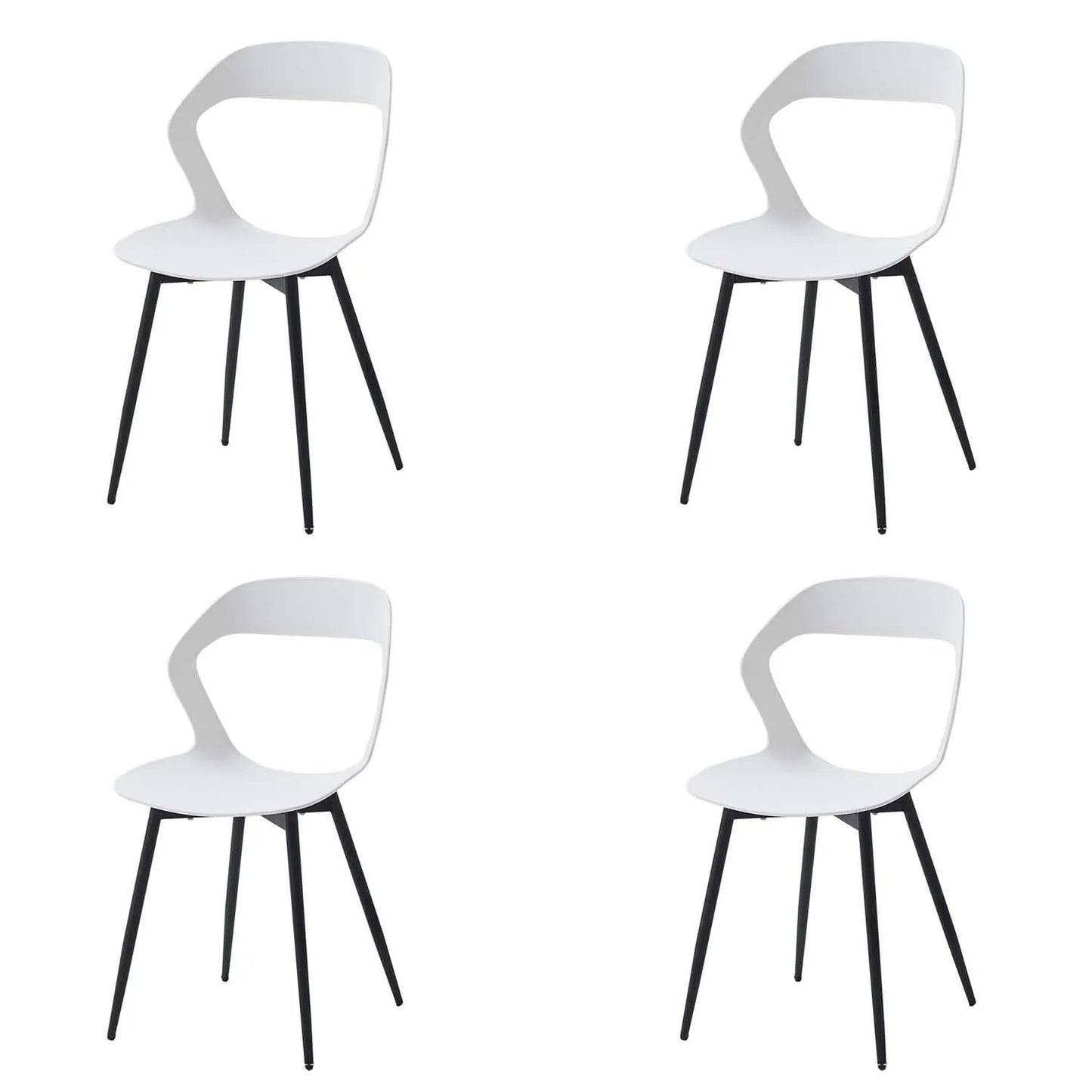 Set of 4 / 6 Scandinavia Dining Chairs for Dining Room Furniture Chair Nordic Designer Creative Household Backrest Chair