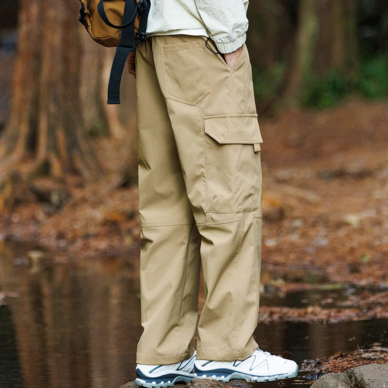 CHRLCK Men's Waterproof Hiking Pants Spring Summer Overalls Quick Drying Trousers Men Breathable Fishing Camping Outdoor Pants