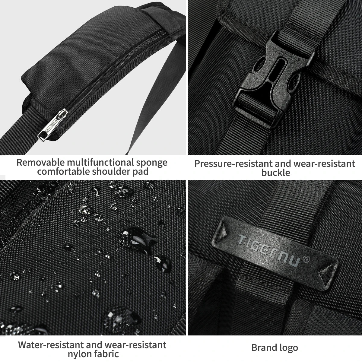 Tigernu Fashion Messenger Bags Male Shoulder Bags 13.3inch Laptop Bag Outdoor Crossbody Bags For Men Cycling Bags Boys Messenger
