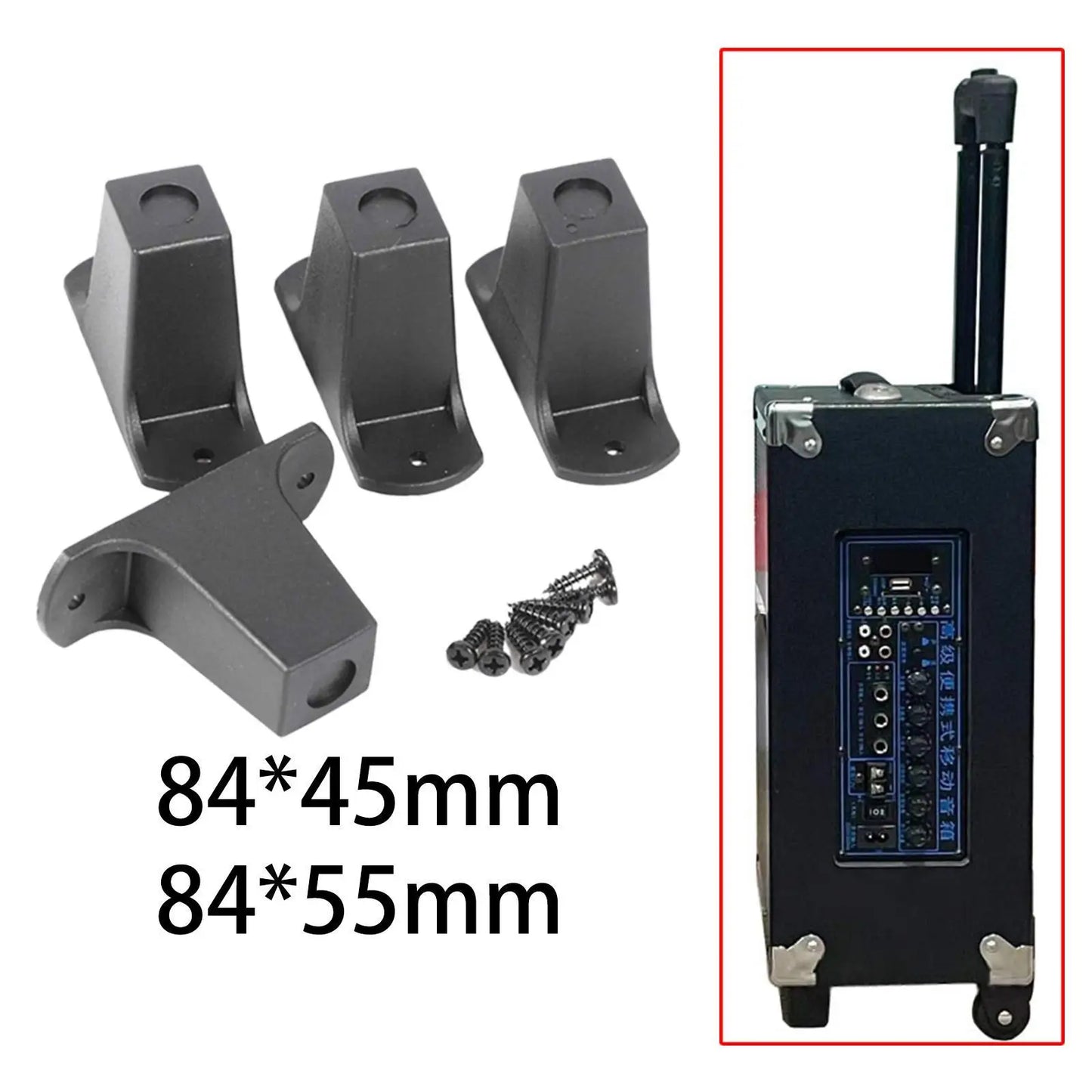 4x Rolling Duffle Bag Feet Sturdy Replace Upright Luggage Bottom Feet for Softside Suitcase Rolling Carry on Luggage Spare Parts