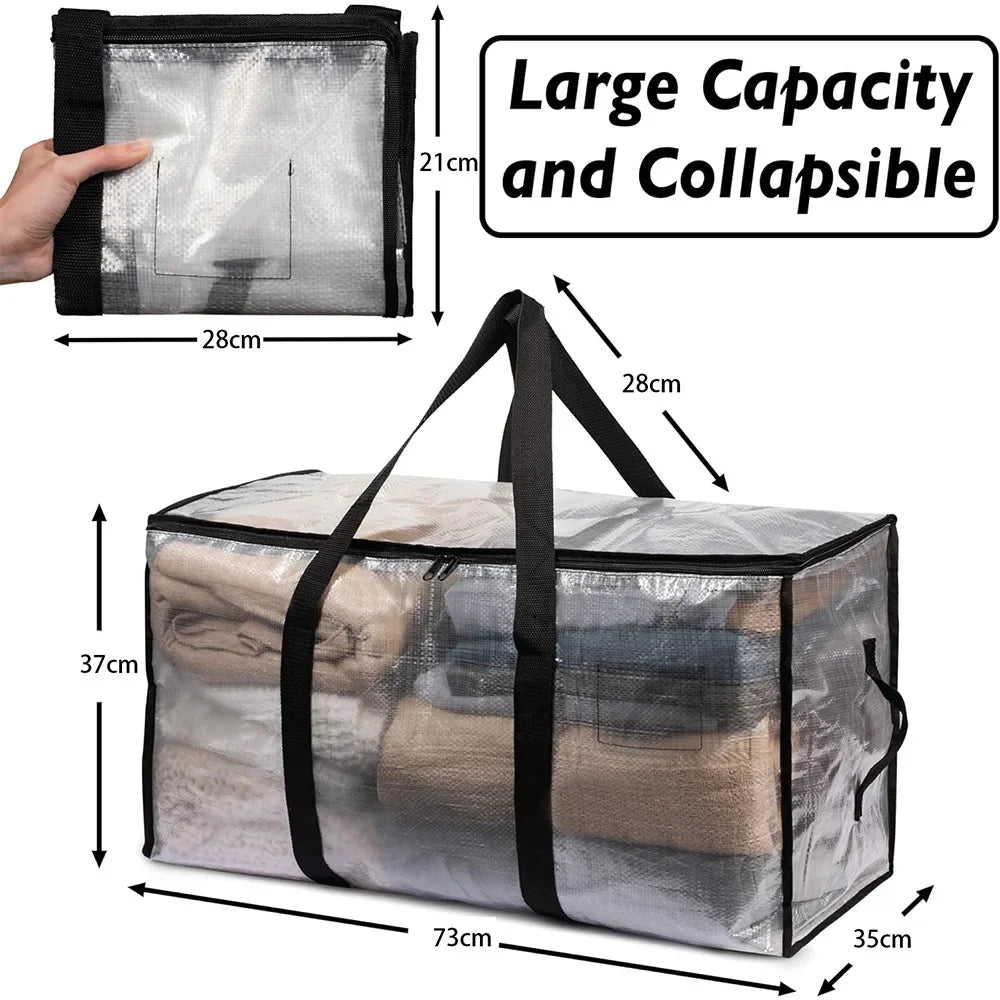 Luggage Moving Bags, Foldable Storage Bag, Storage Organizer & Moving Boxes Alternative, Packing Supplies, Camping Totes Bag
