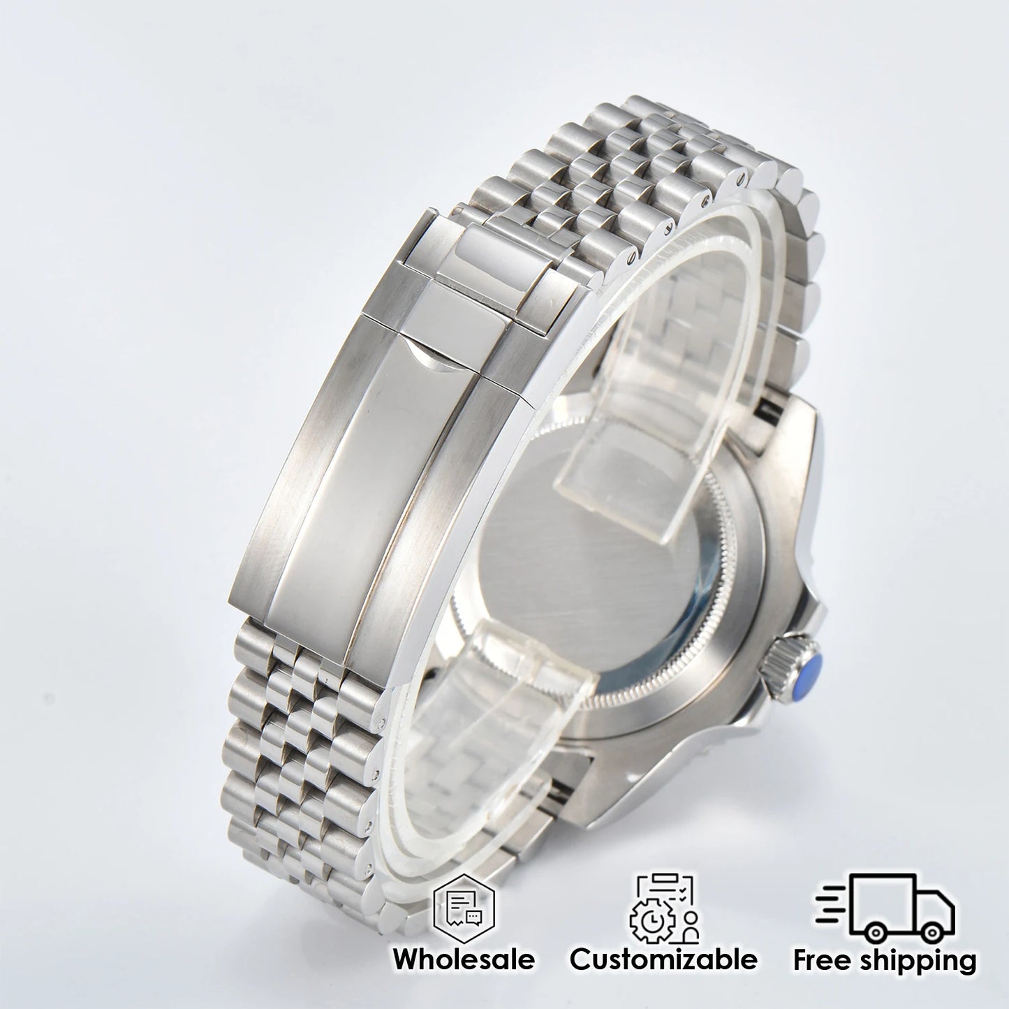 Luxury watches for Men 40MM NH35 Automatic Left hand Watch GMT Luminous waterproof Fashion Business Customizable Men's Watch