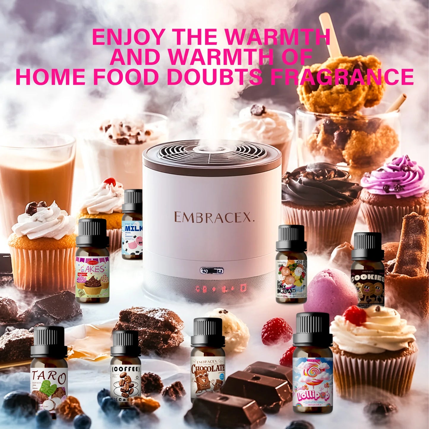 12models Gourmet Essential Oils Vanilla Coconut Coffee Cookies For Diffusers、Candles Making Car Aromatherapy Gifts For Women
