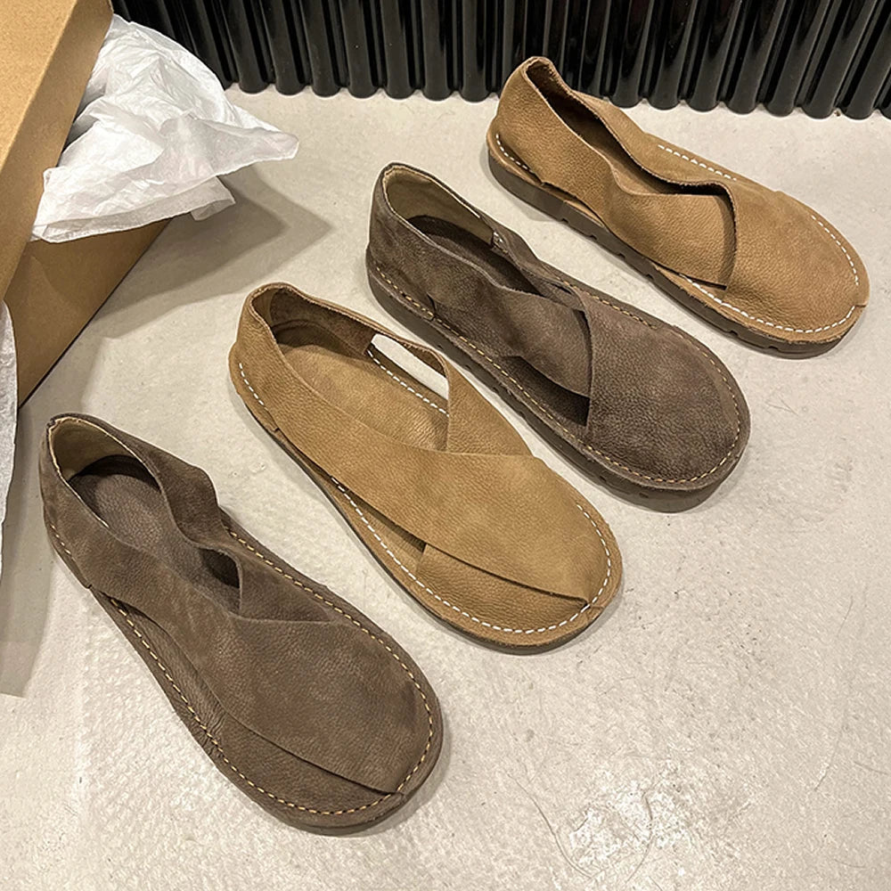 2024 Women Shoes Sandals Lady Flat Low Heel Sneakers Casual Female Gladiator Barefoot Loafers Slip-on Summer Spring Comfortable