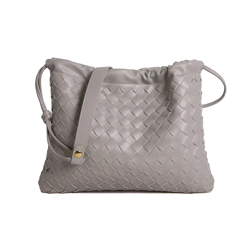 2025 Summer's Must-Have! Handmade Woven Bucket Bag for Women - Simple Elegance, Spacious Interior, Shoulder/Crossbody Options