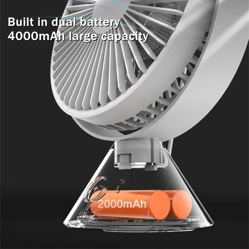 Xiaomi Air Cooling Ceiling Table Fan USB Rechargeable 4000mAh Table Fan Operated Wireless Electric Portable For Summer Outdoor