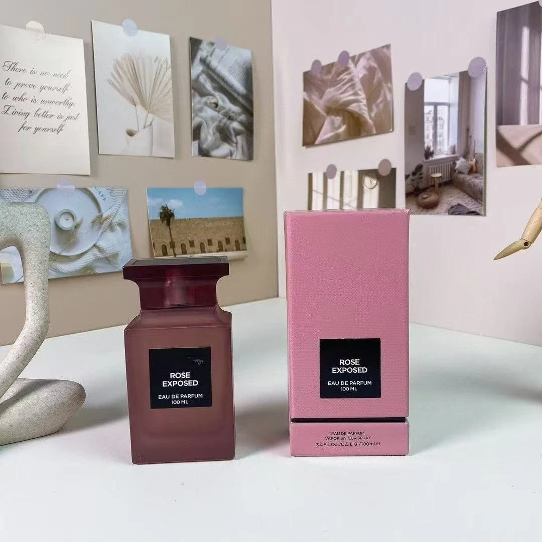 100ml Brand Perfume Men Women High Quality Unisex Long-lasting Eau De Cologne Parfum Spray Women Classic Rose Series Parfume