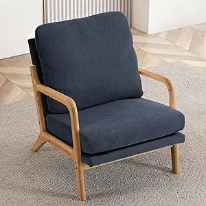 Mid Century Modern Accent Chairs for Living Room, 23” Wide Comfy Chair for Bedroom, Small Cozy Sherpa Reading Chairs for Adults,