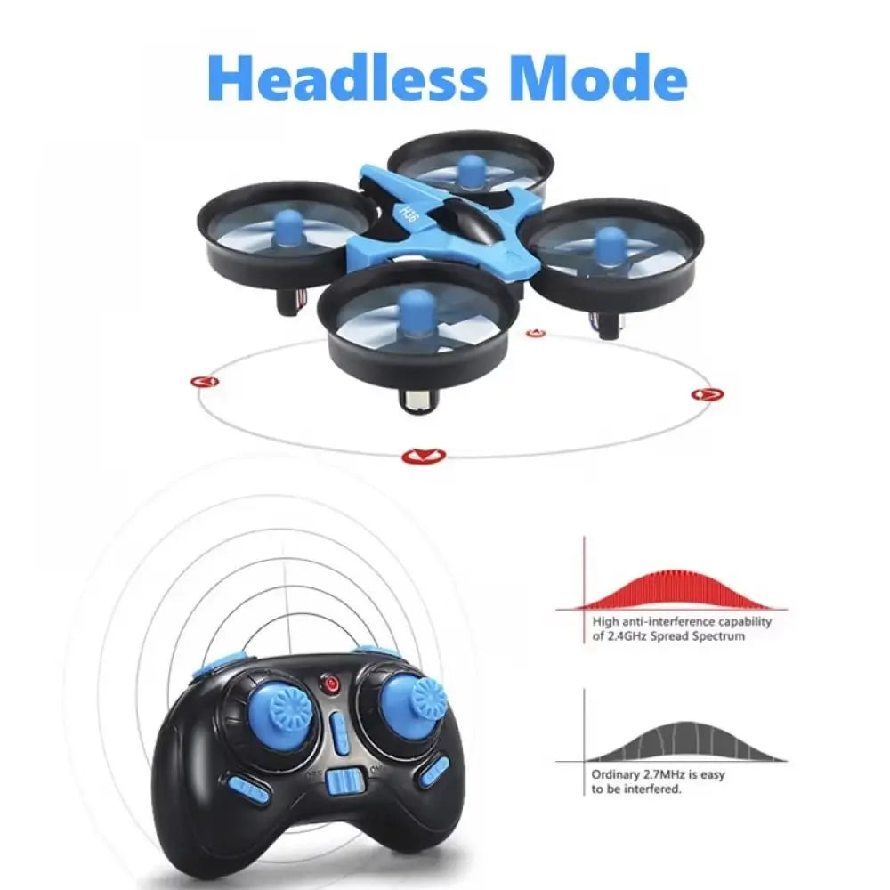 Anti-collision H36 Mini RC Drone Four-axis With Light Remote Control Quadcopter Flying Rechargeable