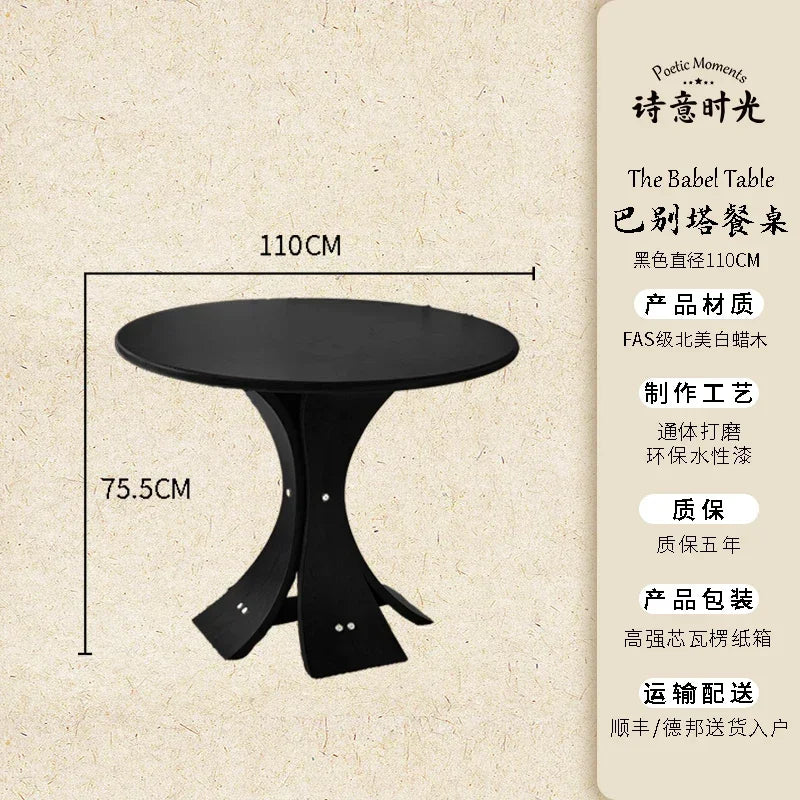 Round Modern Dining Table Living Room Unique Restaurant Kitchen Dining Table Coffee Italian Tavolo Da Pranzo Home Furniture