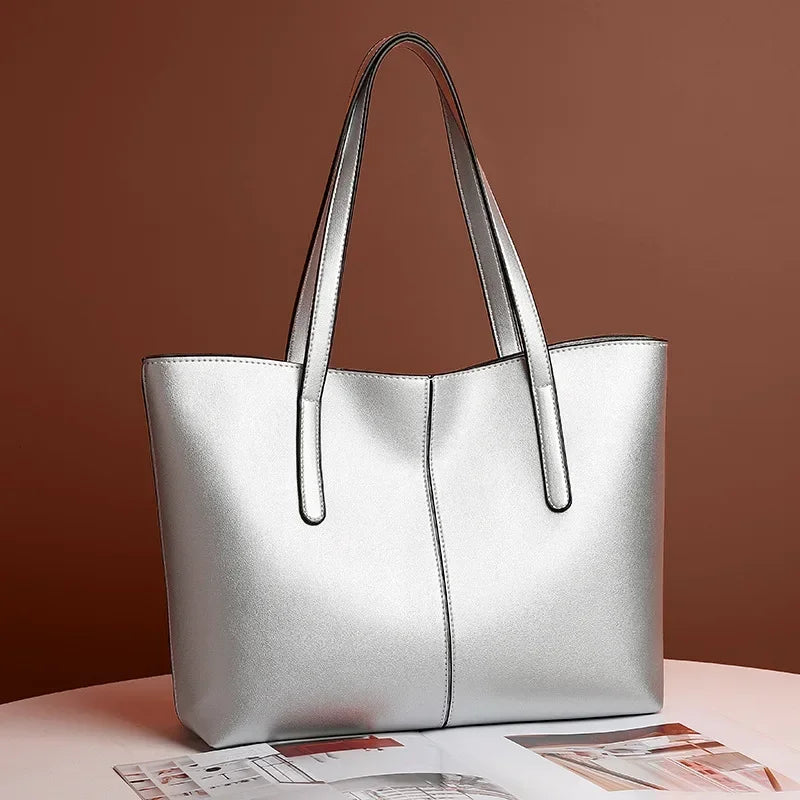 Women Fashion Bag Tote Bags for PU Shoulder Bag for Women Versatile Large Capacity Bags Split Leather Totes Handbag Work Travel
