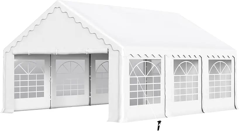 20'x16' Outdoor Heavy Duty Party Tent Large Commercial Canopy Wedding Event Shelter with Removable Sidewalls & 3 Storage Bags f