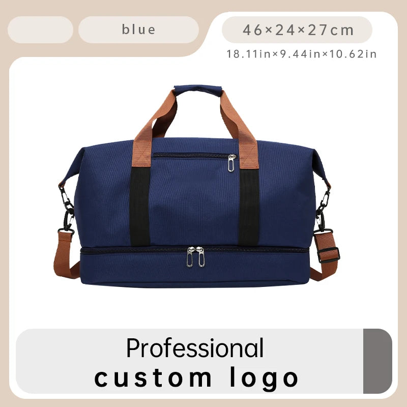 Custom logo Unisex Gym Duffle Bags for Men Large Capacity Luggage Travel Duffel Bags Travel Bags Men