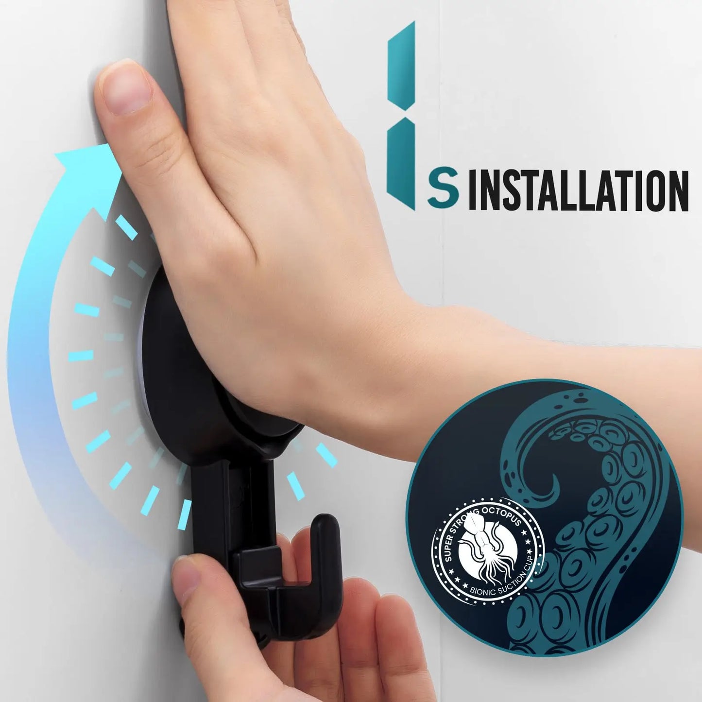 TAILI No Drilling Towel Hook Removable Vacuum Suction Cup Hooks Bathroom Robe Towel Holder Hook Kitchen Hotel Home Accessories