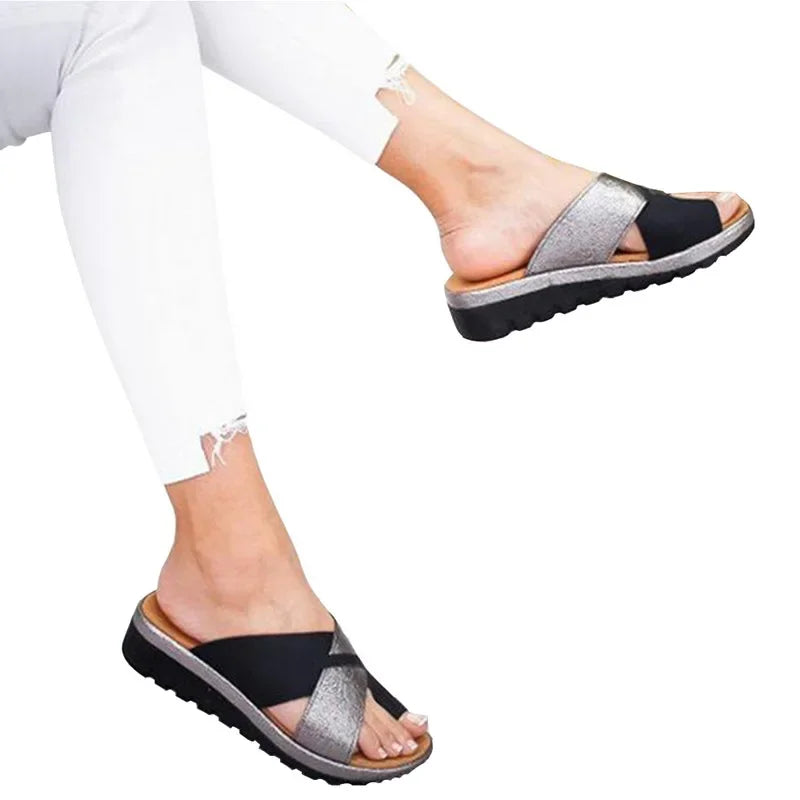 2025 Women Shoes Slippers Orthopedic Bunion Corrector Comfy Platform Ladies Casual Big Toe Correction Sandal Sandalias De Mujer