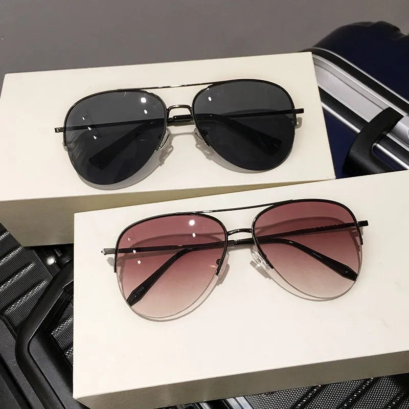 Sunglasses for men, high-end polarized sunglasses for driving, large frame toad mirror, large face sunshade glasses for women