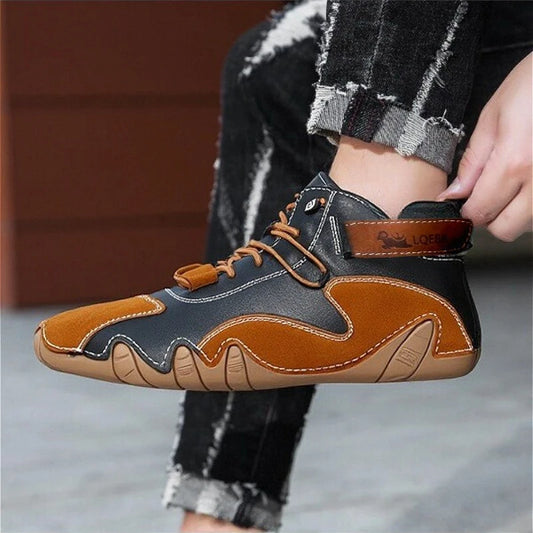 Men's Walking Shoes High Quality Design Soft Comfortable Stitching Flat Shoes for Street Fashion Versatile Walking Travel Shoes