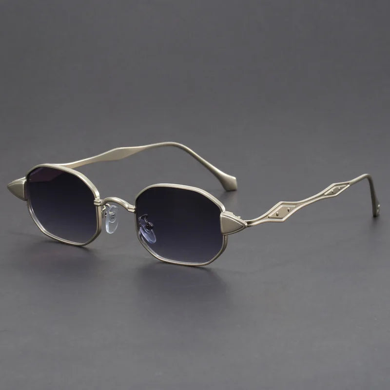 Narrow Sunglasses for Men Fashion Rectangle for Women Metal Decorative Glasses Trendy Luxury Brand Classic Sun Glasses New 2025
