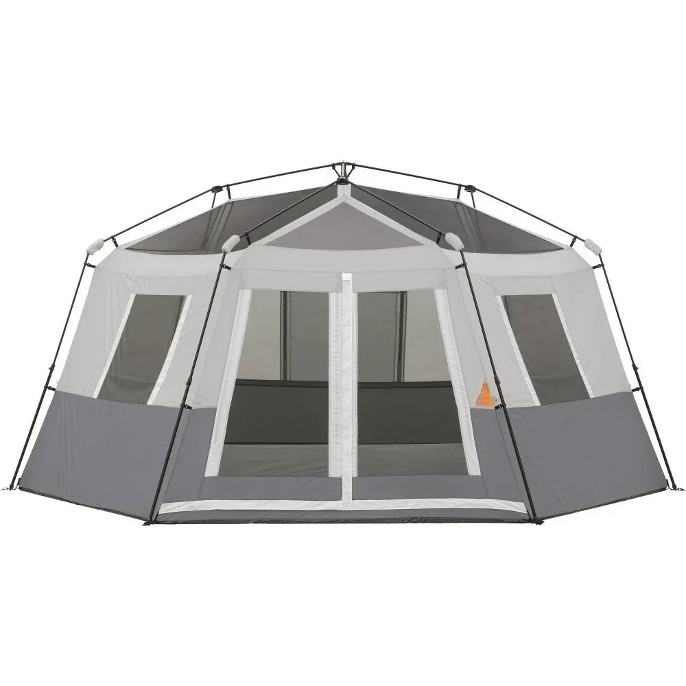 15' x 13' 8-Person Instant Hexagon Cabin Tent, 36.04 lbs