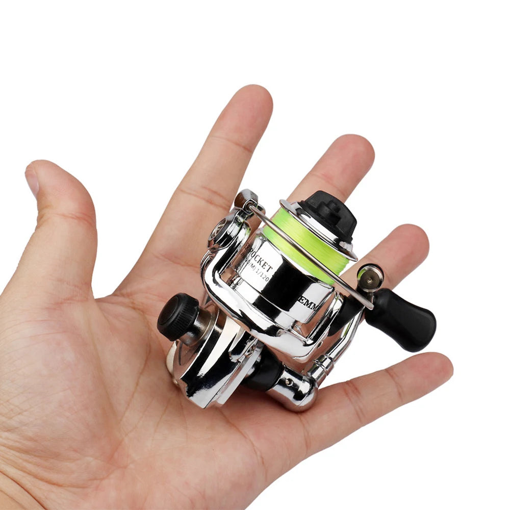 Pocket Collapsible Fishing Rod Reel Combo Mini Pen Fishing Pole Kit Telescopic Fishing Rod Spinning Reel Combo Kit