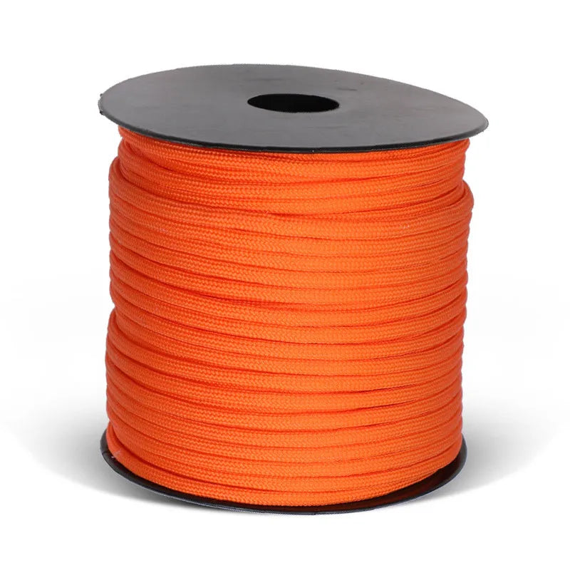 Military Paracord for Outdoor Survival, 9 Strand, 4mm, 650 Paracord, 50m, 100m, Tactical Parachute Cord, Camping, Weaving Rope