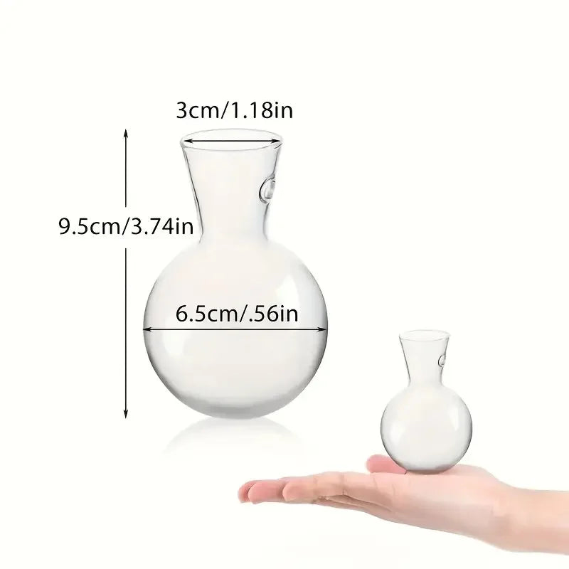 Creative Semi Circular Class Wall Mounted Vase Flower Plate Plant Hydroponic Aquarium Wall Fish Tank Aquarium Home Decoration