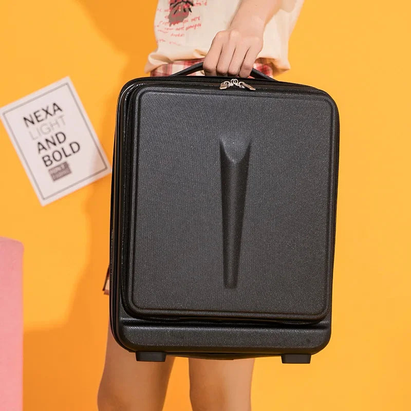 16 Inch Carry on Suitcase Travel Luggage Case Women Small Wash Bag Makeup Case Cabin Luggage Men's Business Portable Suitcase