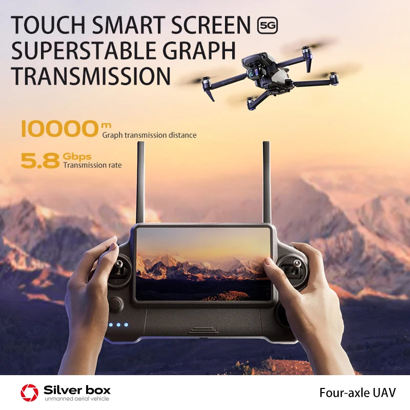 High-end GPS Drone P7 MAX Professional 8K With Screen Remote Control 20km Digital Image Transmission Brushless RC Quadcopter Toy