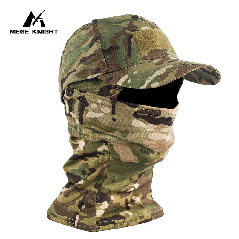 Tactical Camouflage Mask Hat Baseball Cap Beanies Skullies Unisex Hip Hop Knitted Cap Elastic Outdoor Cap