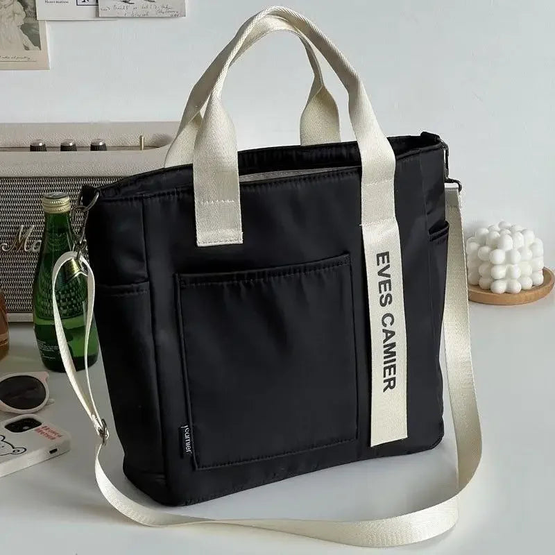 Women's Bag New Portable Handbag Large Capacity Shoulder Bag Nylon Waterproof Canvas Tote Simple Fashion Crossbody Bag