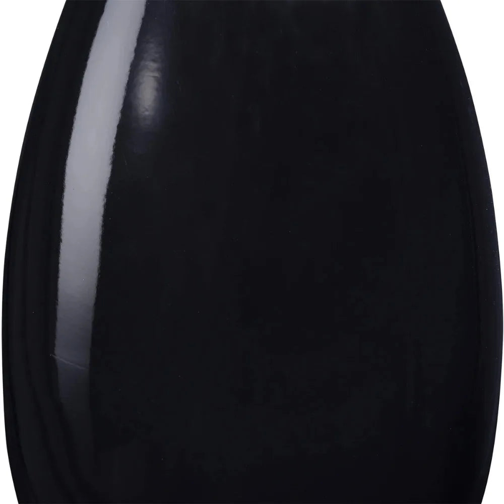 Handcrafted 20-Inch-Tall Sustainable Bamboo Floor Vase (Black)
