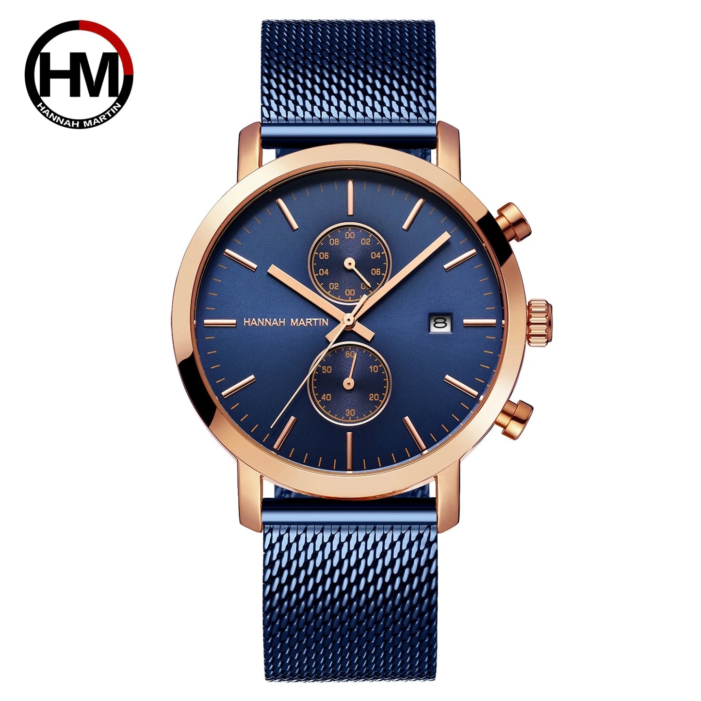 Men Watches Top Brand Fashion Multifunction Small Dial Stainless Steel Mesh Business Waterproof Wrist Watches Relogio Masculino
