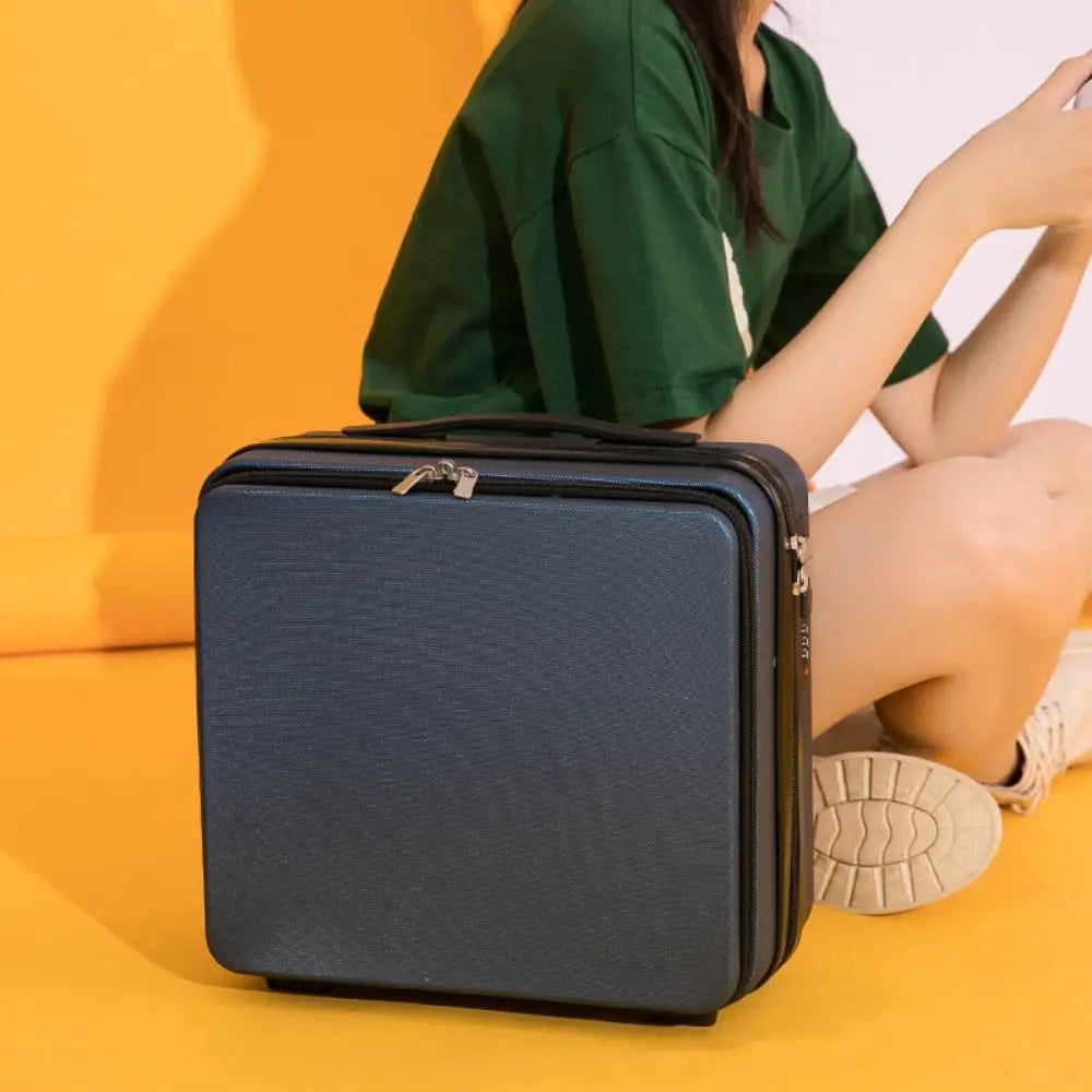 16 Inch Mini Travel Suitcase Lightweight Cosmetic Box Hand Luggage Organizer Makeup Case Password Box Portable Boarding Case