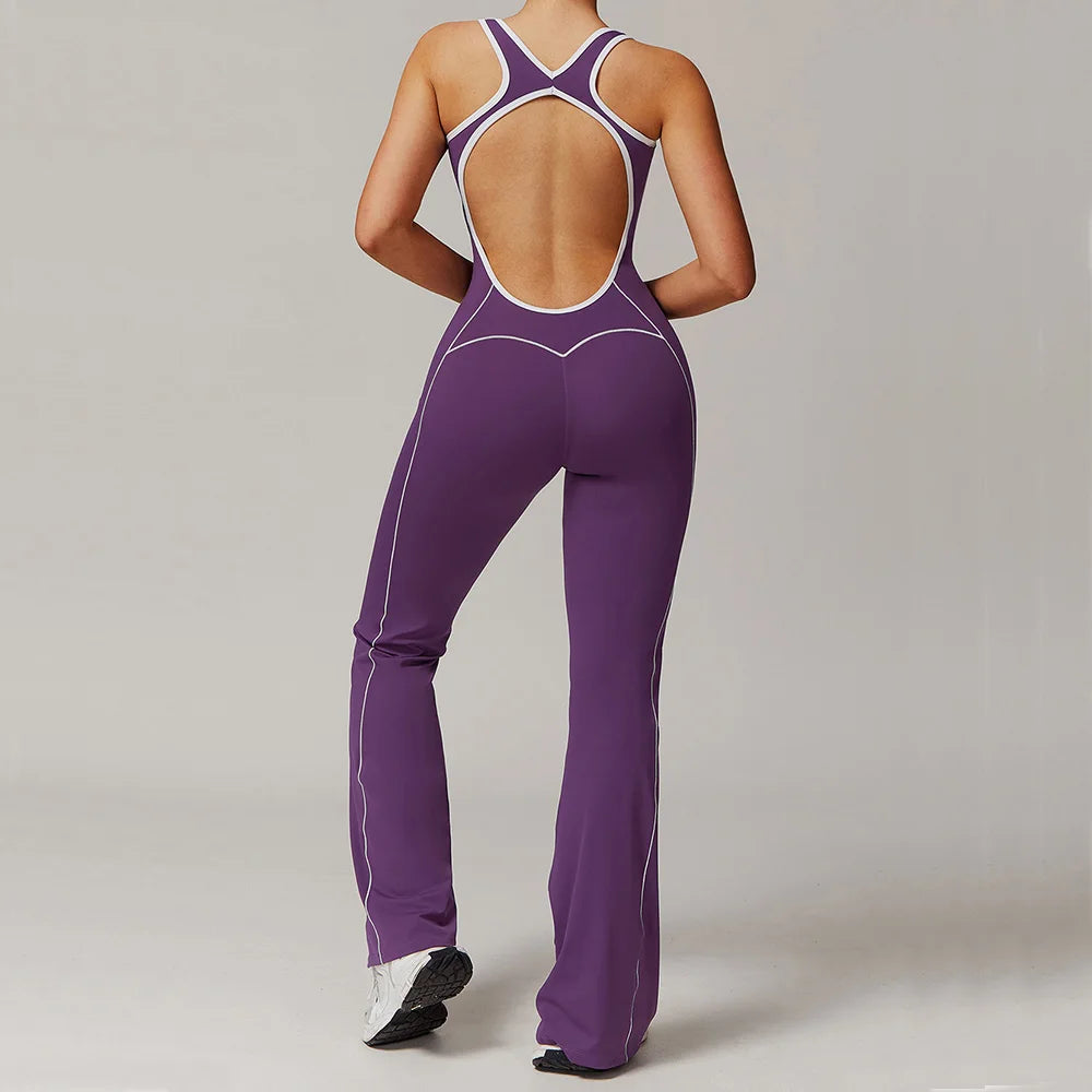 Yoga Jumpsuit for Women Set Fitness Sports Overalls Gym Clothing Set Yoga Wear Pilates Workout Clothes Outfit Push Up Activewear